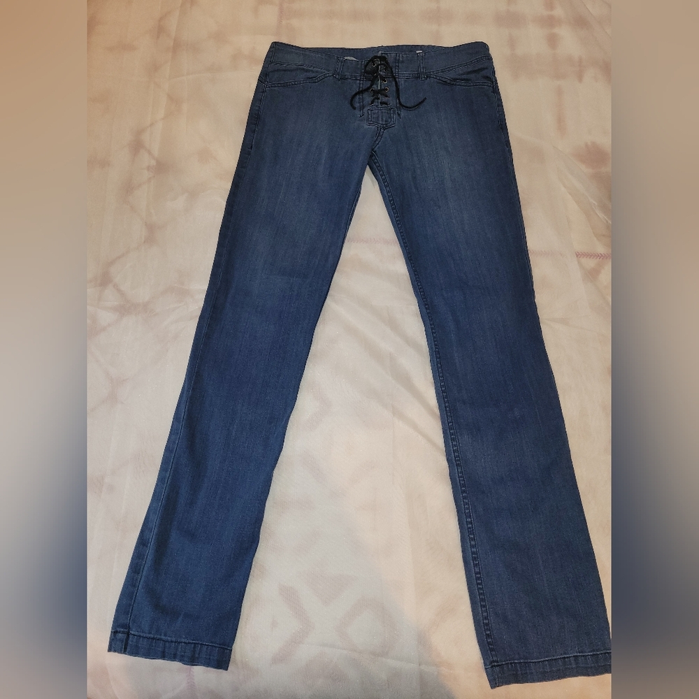 Mens Rufskin Cotton Jeans Slim Fit Straight Leg Size 34
